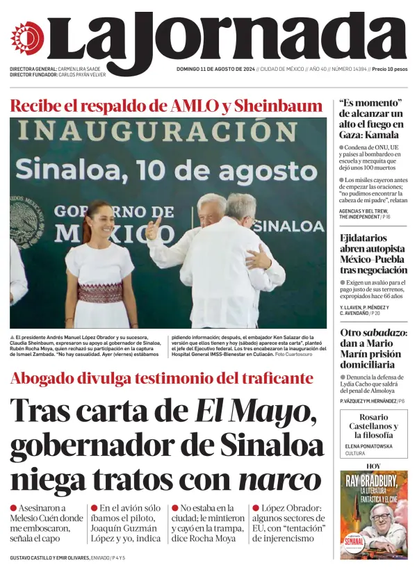 Read full digital edition of La Jornada newspaper from Mexico