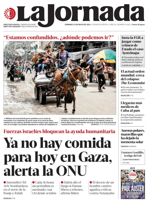 Read full digital edition of La Jornada newspaper from Mexico