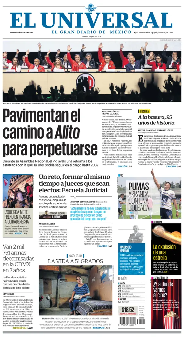 Read full digital edition of El Universal newspaper from Mexico