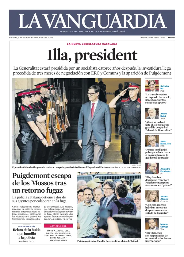 Read full digital edition of La Vanguardia newspaper from Spain