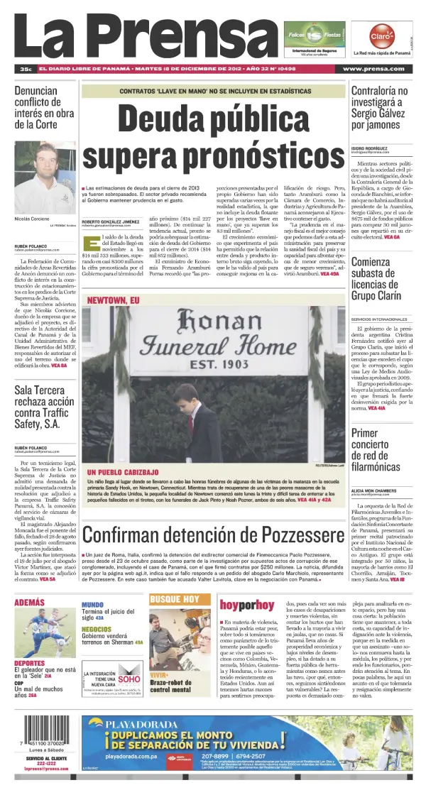 Read full digital edition of La Prensa newspaper from Panama