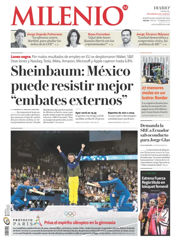 Read full digital edition of Milenio newspaper from Mexico