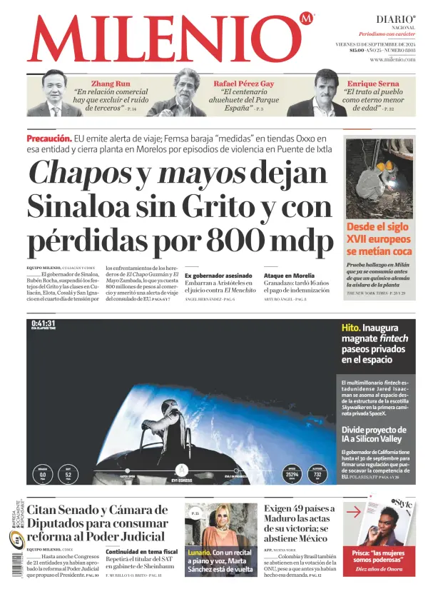 Read full digital edition of Milenio newspaper from Mexico