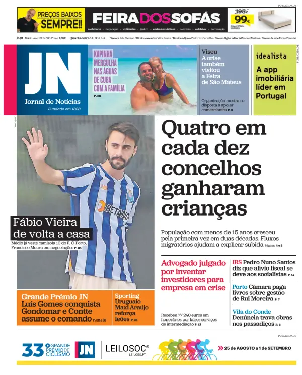 Read full digital edition of Jornal de Noticias newspaper from Portugal