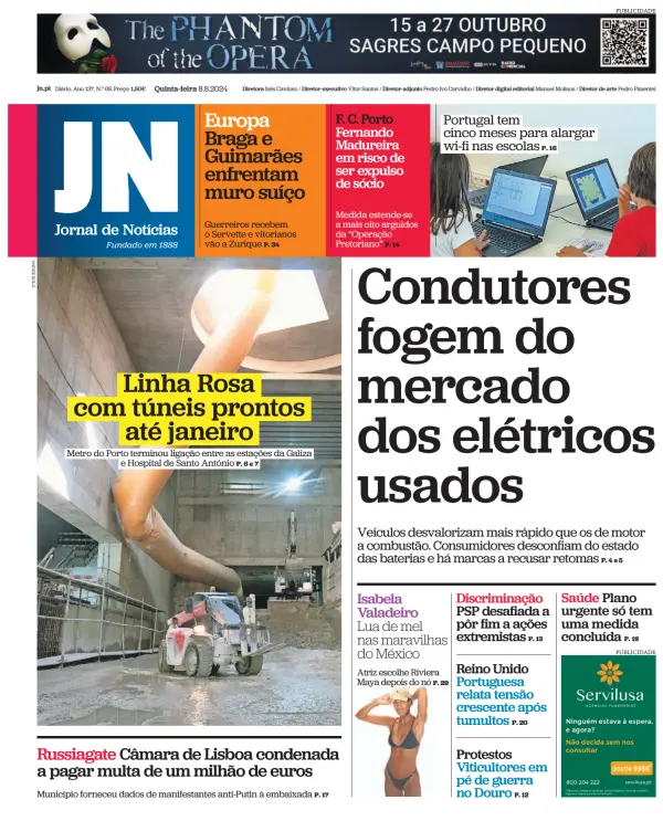 Read full digital edition of Jornal de Noticias newspaper from Portugal