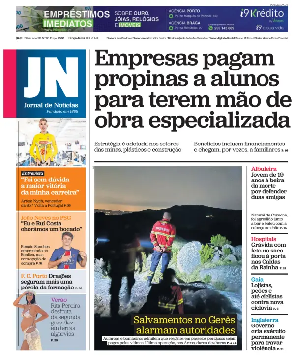 Read full digital edition of Jornal de Noticias newspaper from Portugal