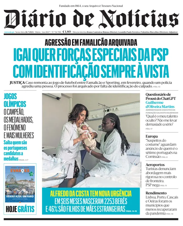 Read full digital edition of Diario de Noticias newspaper from Portugal