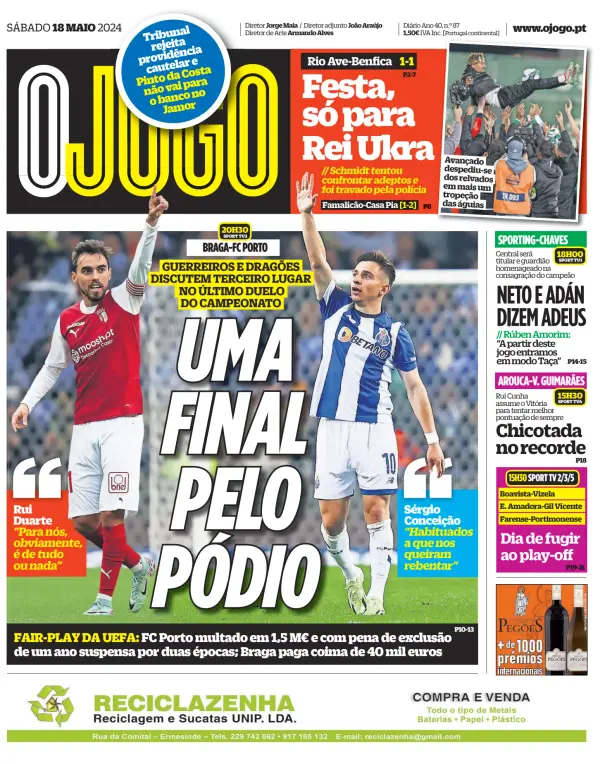 Read full digital edition of O Jogo newspaper from Portugal