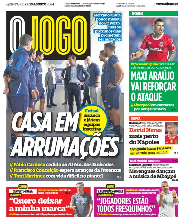 Read full digital edition of O Jogo newspaper from Portugal