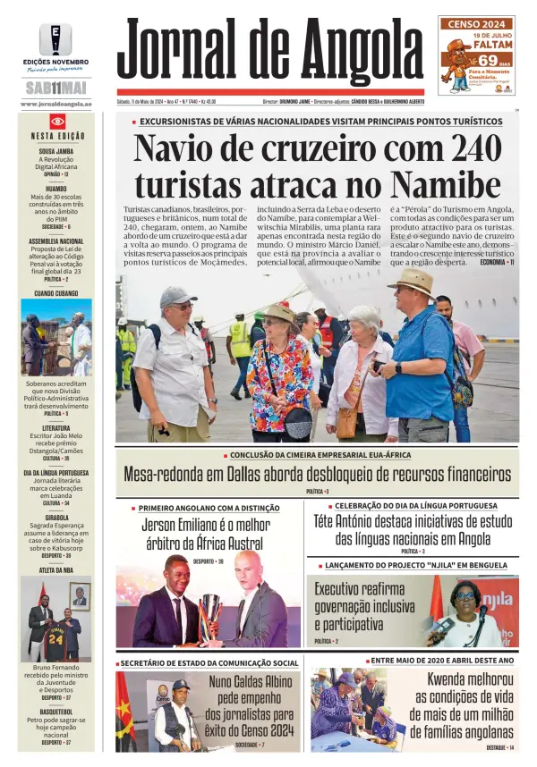 Read full digital edition of Jornal de Angola newspaper from Angola