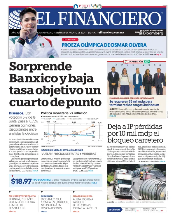 Read full digital edition of El Financiero newspaper from Mexico