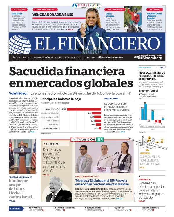Read full digital edition of El Financiero newspaper from Mexico