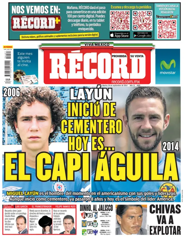 Read full digital edition of Record Guadalajara newspaper from Mexico