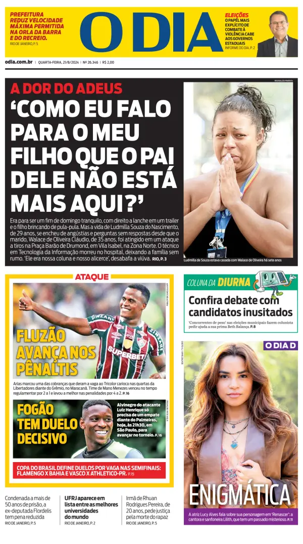 Read full digital edition of O Dia newspaper from Brazil