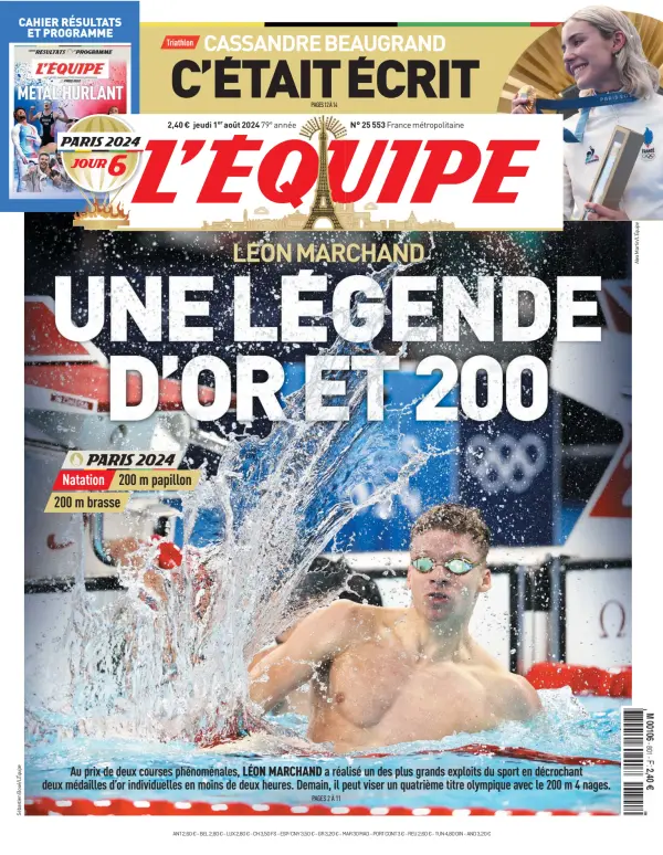 Read full digital edition of L'Equipe newspaper from France