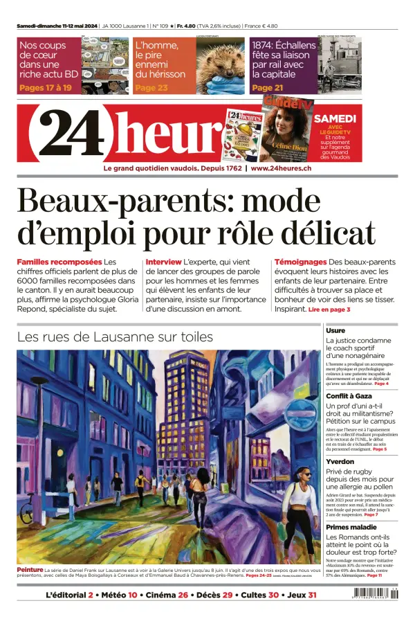 Read full digital edition of 24 Heures newspaper from Switzerland