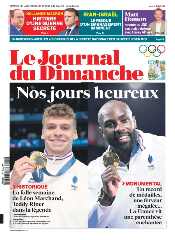 Read full digital edition of Journal Du Dimanche newspaper from France