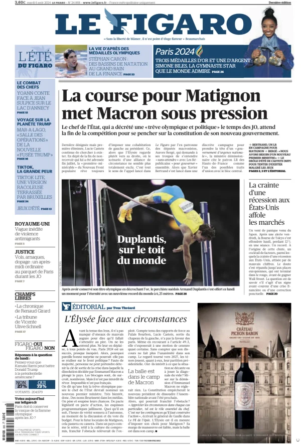 Read full digital edition of Le Figaro Online newspaper from France