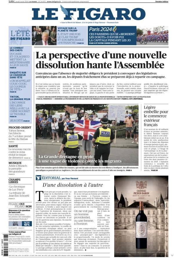 Read full digital edition of Le Figaro Online newspaper from France