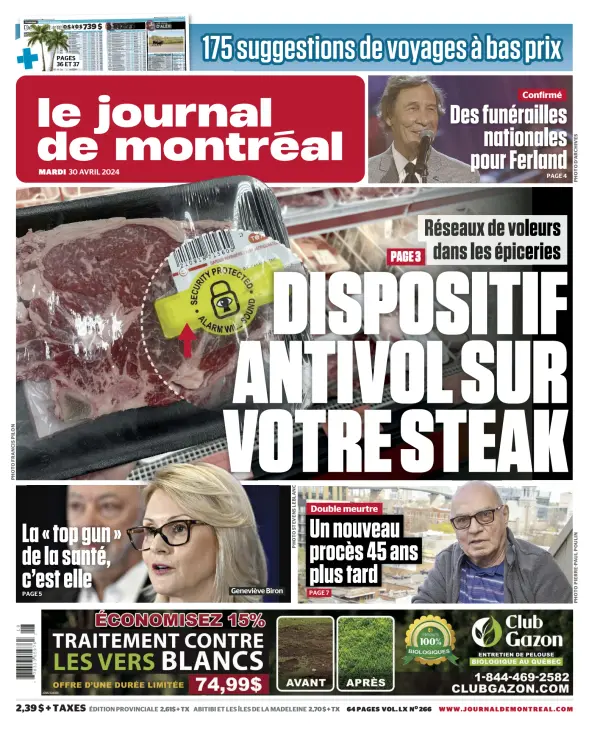 Read full digital edition of Le Journal de Montreal Online newspaper from Canada