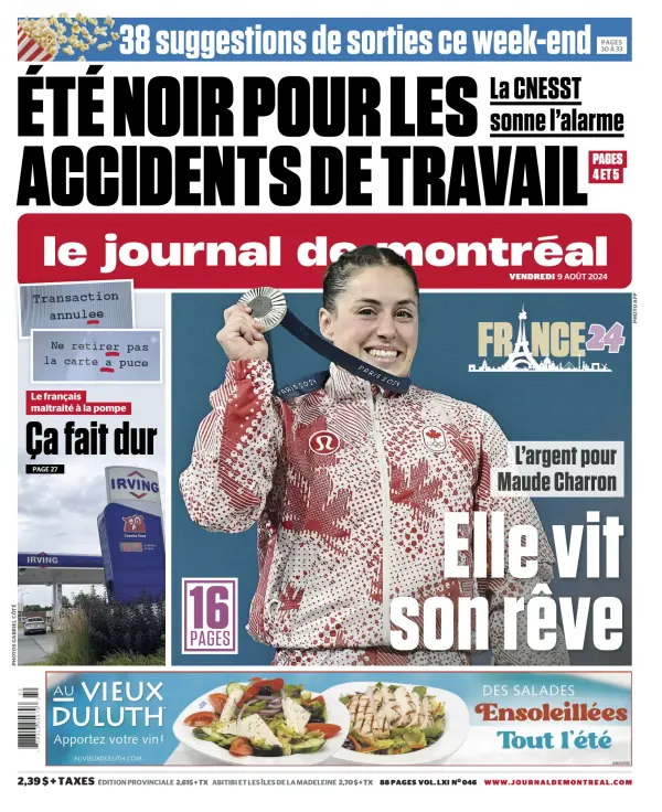 Read full digital edition of Le Journal de Montreal Online newspaper from Canada