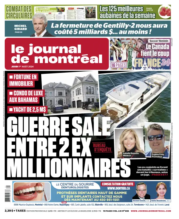 Read full digital edition of Le Journal de Montreal Online newspaper from Canada