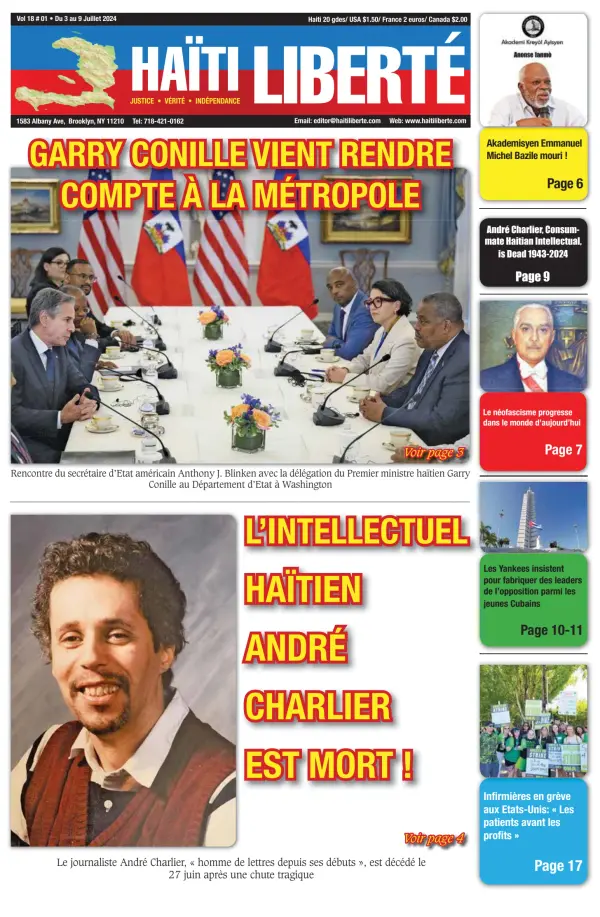 Read full digital edition of Haiti Liberte newspaper from Haiti
