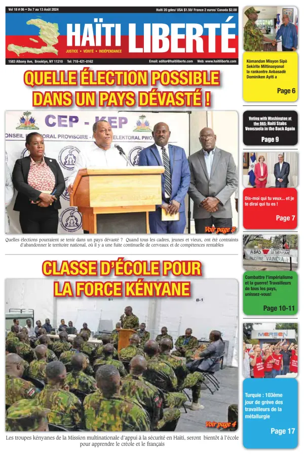 Read full digital edition of Haiti Liberte newspaper from Haiti