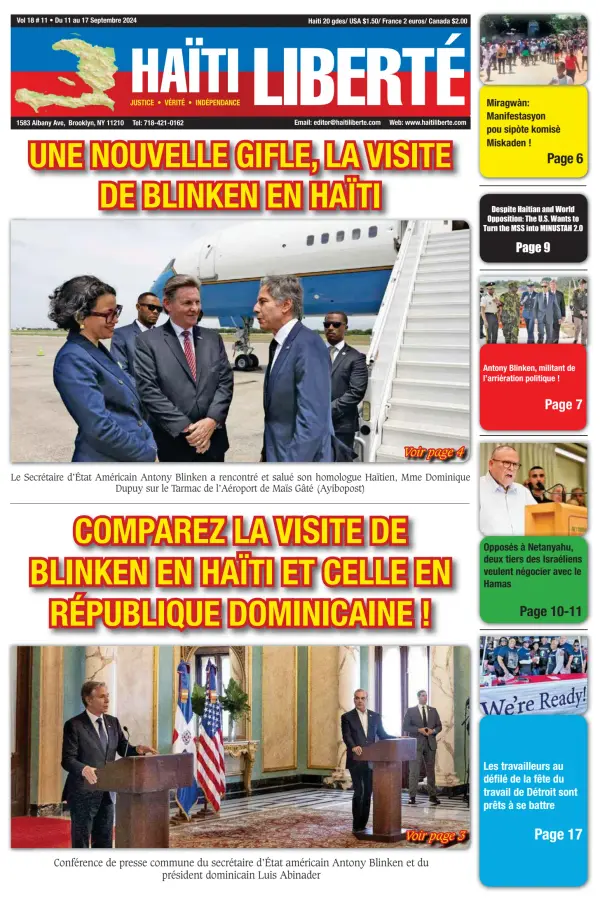 Read full digital edition of Haiti Liberte newspaper from Haiti