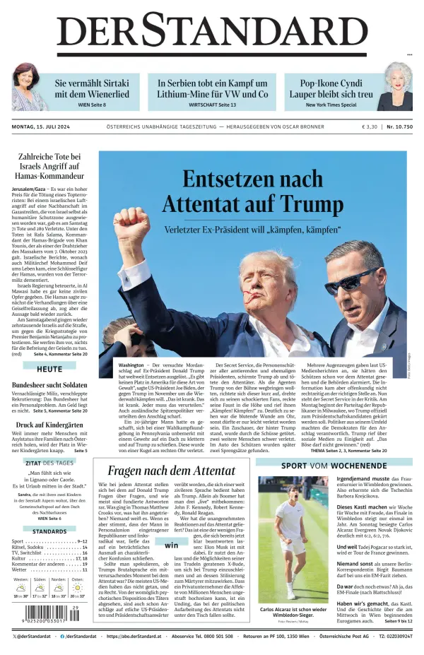 Read full digital edition of Der Standard newspaper from Austria