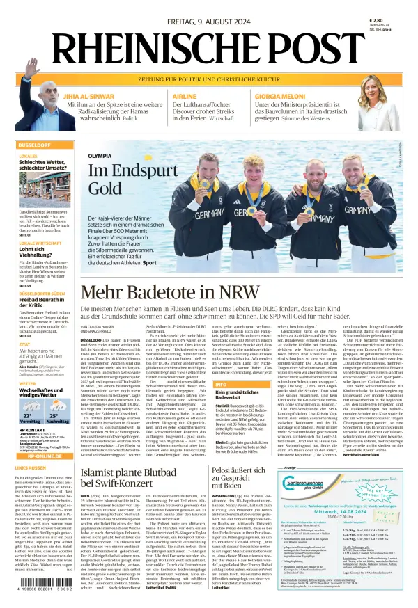 Read full digital edition of Rheinische Post newspaper from Germany