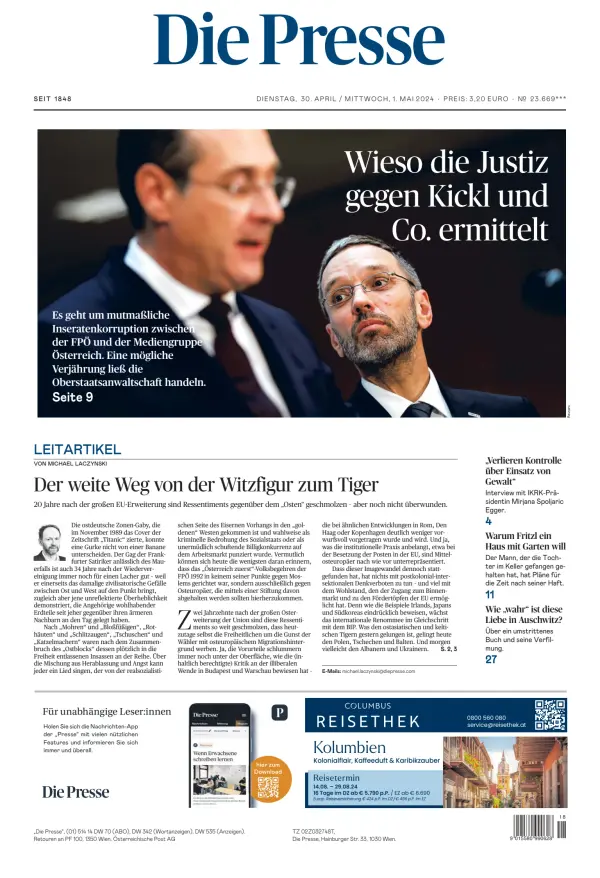 Read full digital edition of Die Presse newspaper from Austria