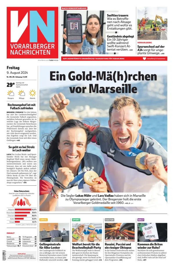 Read full digital edition of Vorarlberger Nachrichten newspaper from Austria