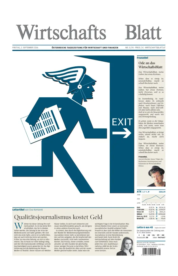Read full digital edition of Wirtschaftsblatt newspaper from Austria