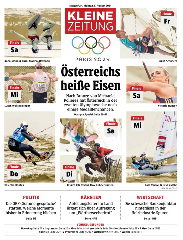 Read full digital edition of Kleine Zeitung Karnten newspaper from Austria