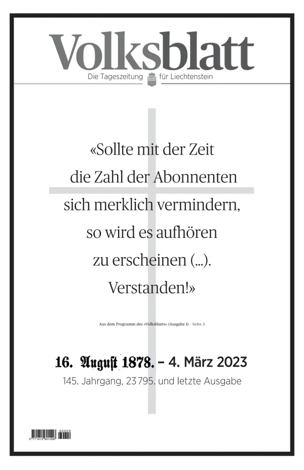 Read full digital edition of Liechtensteiner Volksblatt newspaper from Liechtenstein