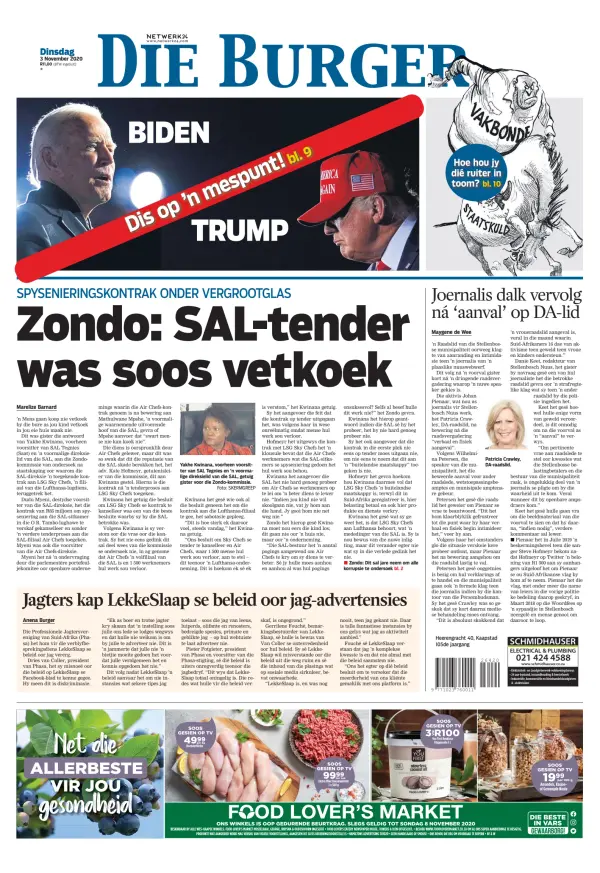 Read full digital edition of Die Burger newspaper from South Africa