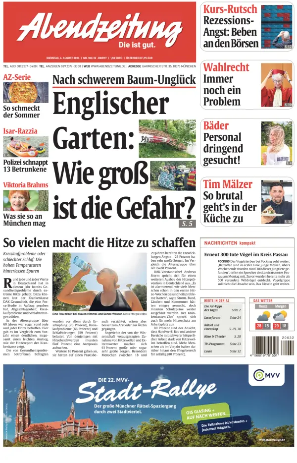 Read full digital edition of Abendzeitung Muenchen newspaper from Germany