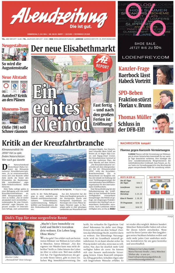 Read full digital edition of Abendzeitung Muenchen newspaper from Germany