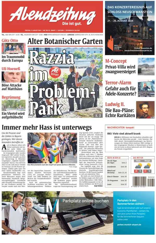 Read full digital edition of Abendzeitung Muenchen newspaper from Germany