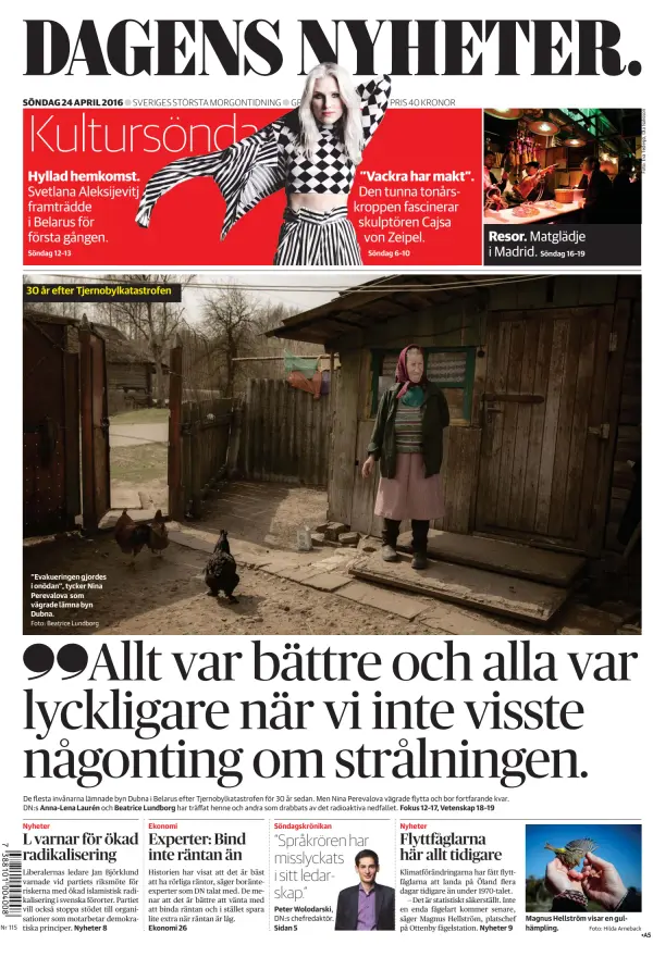 Read full digital edition of Dagens Nyheter Weekend newspaper from Sweden