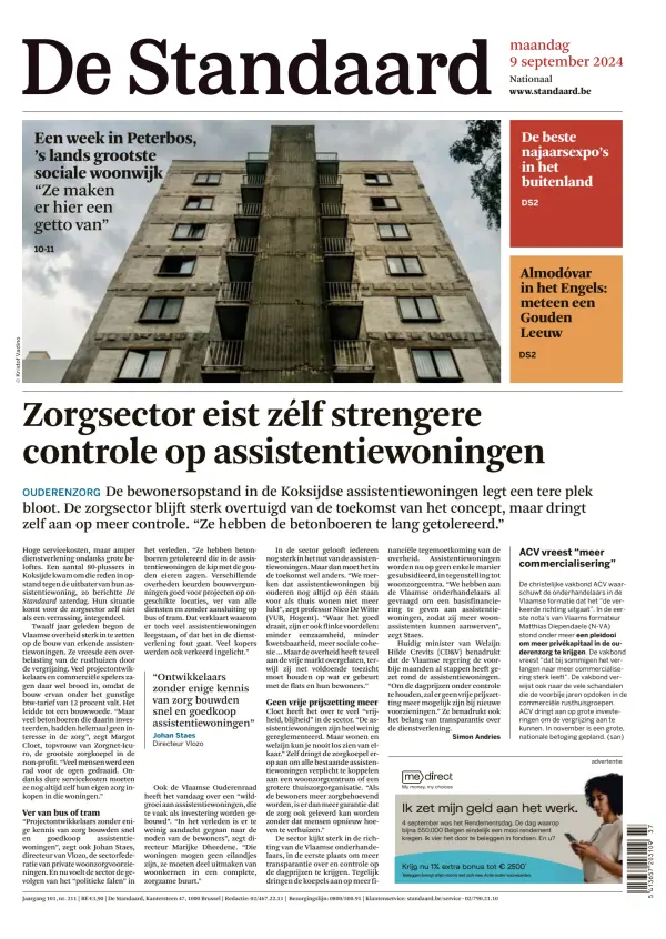 Read full digital edition of De Standaard newspaper from Belgium