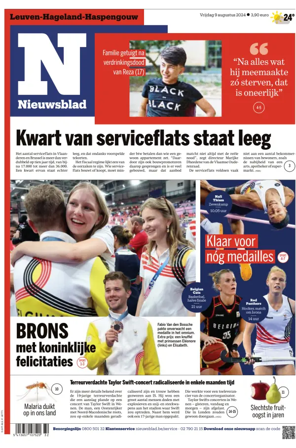 Read full digital edition of Het Nieuwsblad newspaper from Belgium