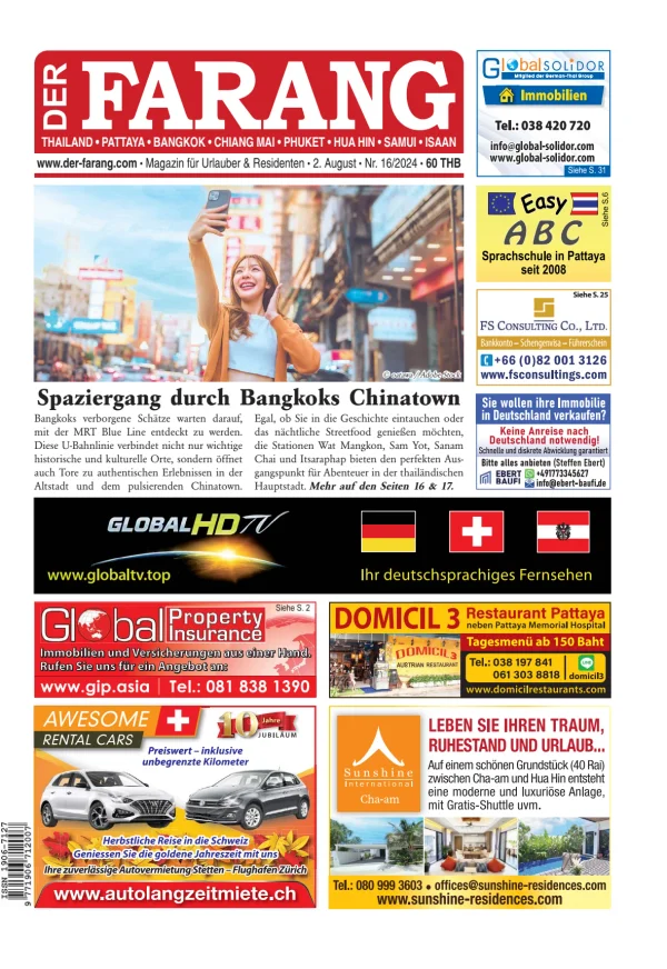 Read full digital edition of Der Farang newspaper from Thailand