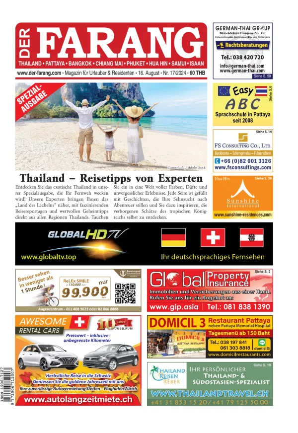 Read full digital edition of Der Farang newspaper from Thailand