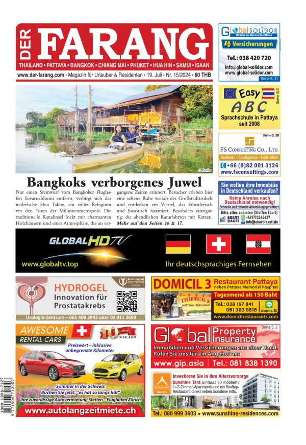 Read full digital edition of Der Farang newspaper from Thailand