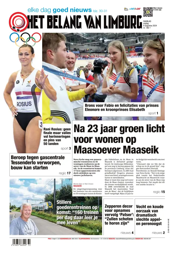 Read full digital edition of Het Belang Van Limburg newspaper from Belgium