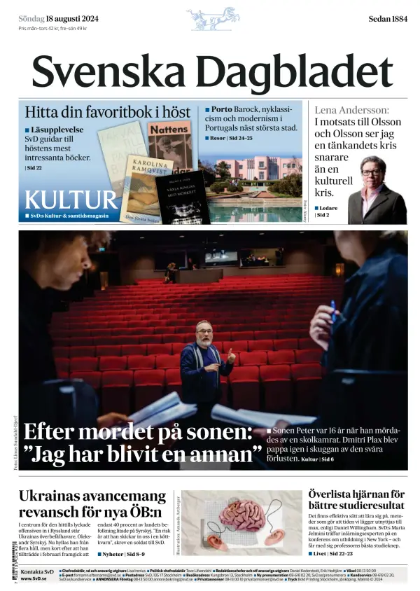 Read full digital edition of Svenska Dagbladet newspaper from Sweden