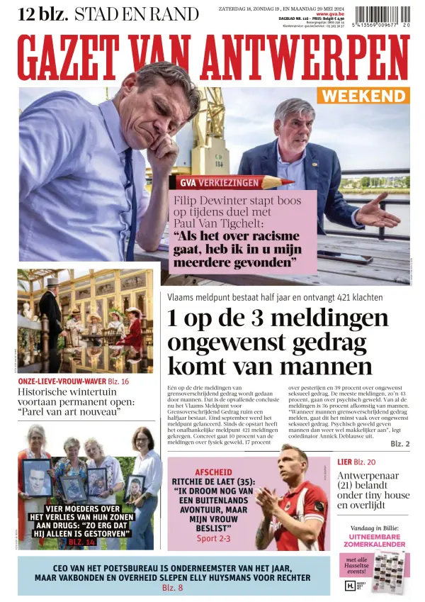 Read full digital edition of Gazet Van Antwerpen Metropool Stad newspaper from Belgium
