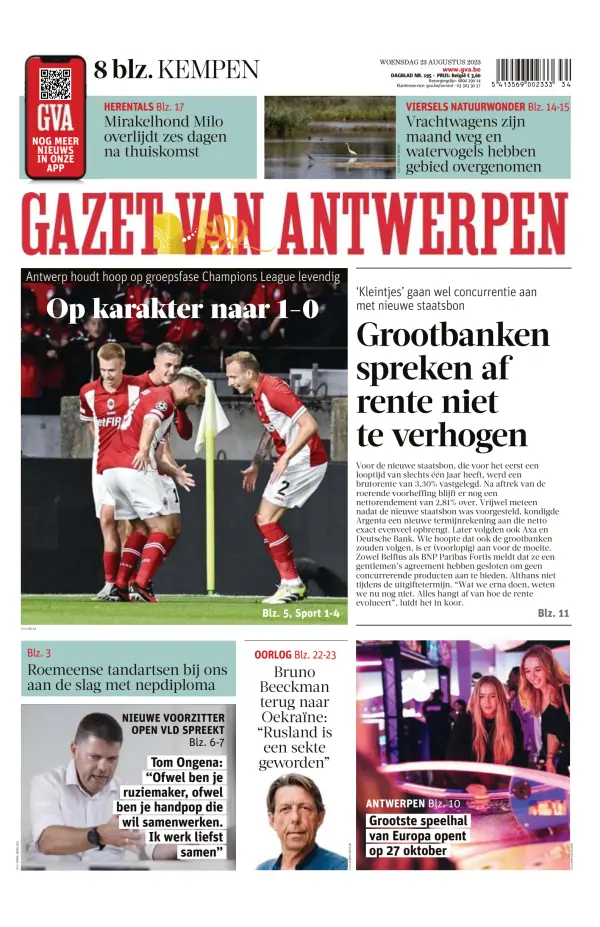 Read full digital edition of Gazet Van Antwerpen Kempen newspaper from Belgium